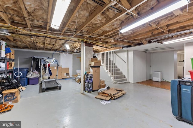 2266 Honeyville Rd, Stanley, VA 22851 - unfinished below grade area with stairway