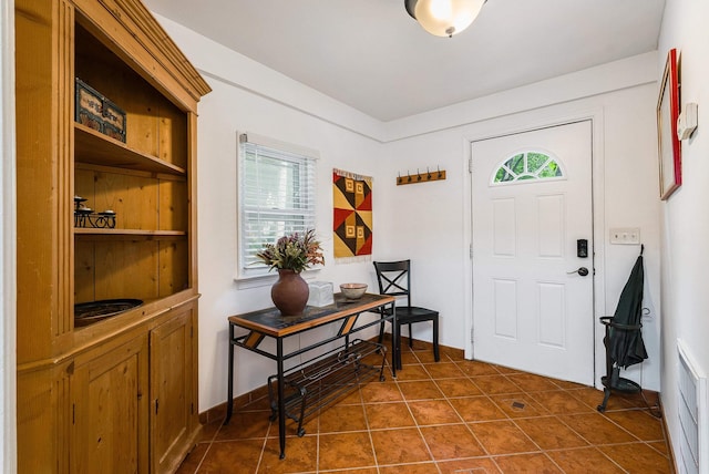 409 Cub Ln, Mcgaheysville, VA 22840 - foyer entrance featuring dark tile patterned floors