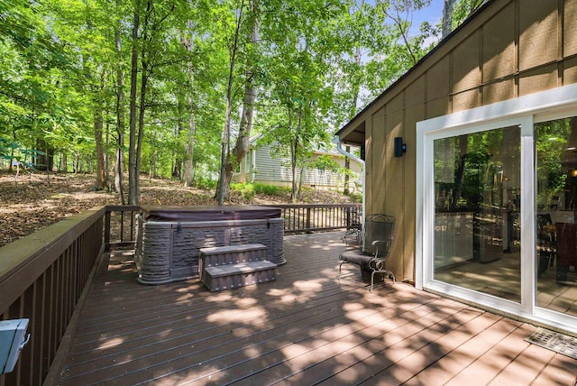 409 Cub Ln, Mcgaheysville, VA 22840 - wooden terrace with a hot tub