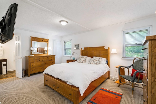 409 Cub Ln, Mcgaheysville, VA 22840 - bedroom featuring light colored carpet and a textured ceiling