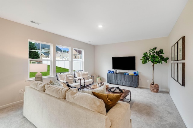 6 Windsong Ct N, Fishersville, VA 22939 - living area with light colored carpet, baseboards, and recessed lighting