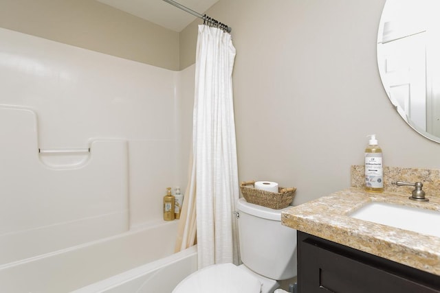 442 First St, Shenandoah, VA 22849 - full bath with shower / bath combination with curtain, vanity, and toilet