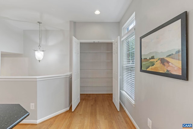 921 Bing Ln, Charlottesville, VA 22903 - hallway featuring light wood-style flooring and baseboards