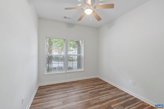 921 Bing Ln, Charlottesville, VA 22903 - spare room featuring wood finished floors and ceiling fan