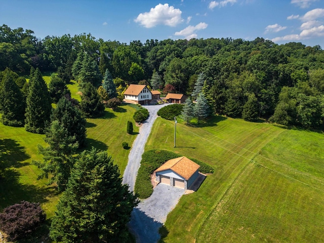 613 Dices Spring Rd, Weyers Cave, VA 24486 - overview of rural landscape featuring a heavily wooded area