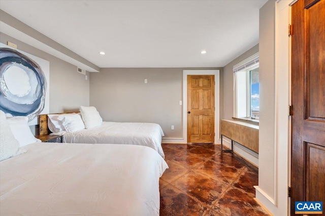380 Blackrock Cir, Wintergreen Resort, VA 22967 - bedroom featuring baseboards, visible vents, and recessed lighting