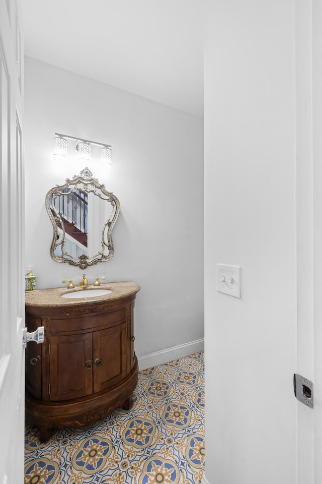 4220 Traveler Rd, Rockingham, VA 22801 - bathroom featuring vanity and baseboards