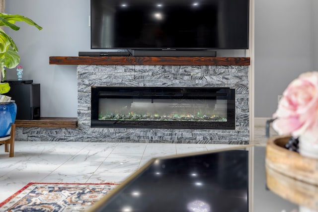 4220 Traveler Rd, Rockingham, VA 22801 - detailed view of a glass covered fireplace
