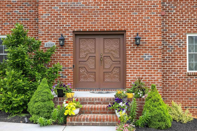 4220 Traveler Rd, Rockingham, VA 22801 - property entrance with brick siding