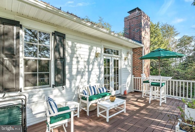  - view of wooden deck