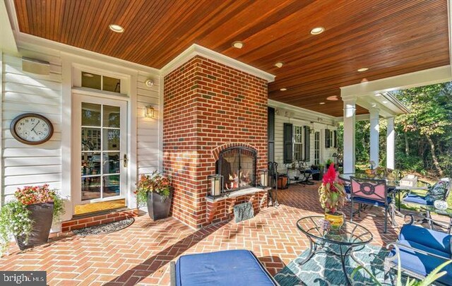  - view of patio with outdoor dining space