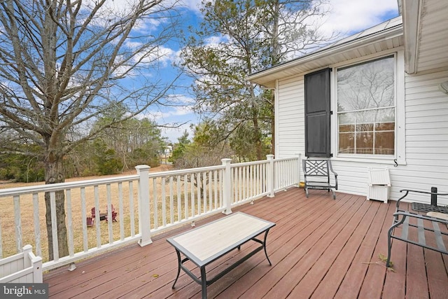  - view of wooden deck
