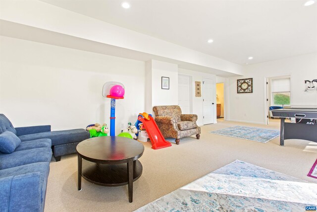 1623 Brandywine Dr, Charlottesville, VA 22901 - playroom with carpet, recessed lighting, and baseboards
