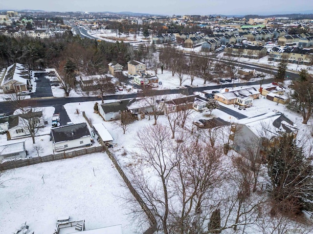 728 Foley Rd, Harrisonburg, VA 22801 - snowy aerial view featuring a residential view