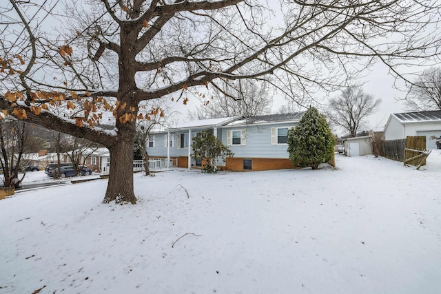 728 Foley Rd, Harrisonburg, VA 22801 - snow covered property featuring fence