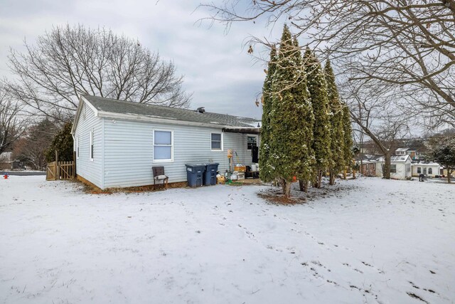 728 Foley Rd, Harrisonburg, VA 22801 - snow covered house with a shingled roof