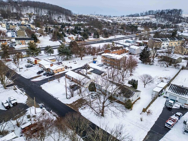 728 Foley Rd, Harrisonburg, VA 22801 - snowy aerial view with a residential view
