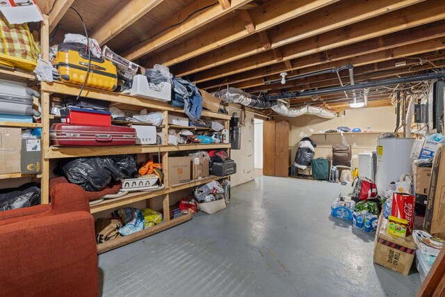 728 Foley Rd, Harrisonburg, VA 22801 - unfinished below grade area with water heater