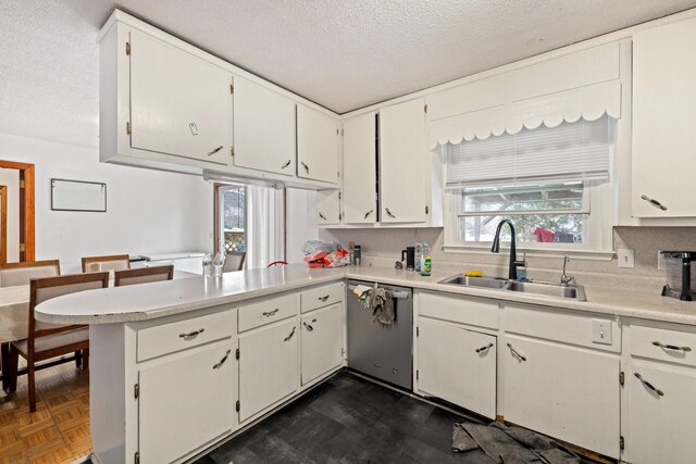 728 Foley Rd, Harrisonburg, VA 22801 - kitchen featuring dishwasher, a textured ceiling, a healthy amount of sunlight, and a sink