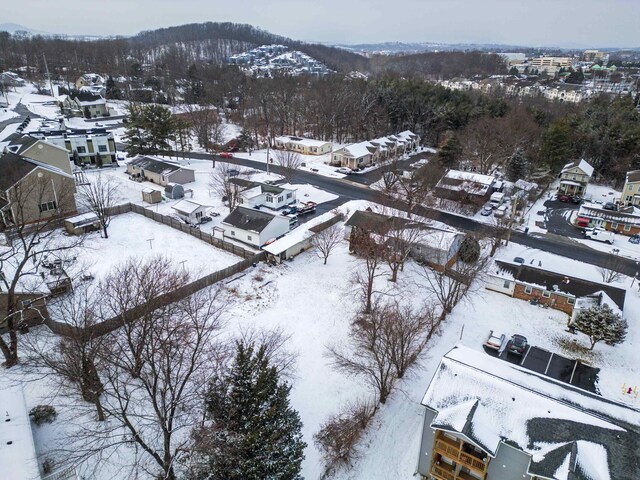 728 Foley Rd, Harrisonburg, VA 22801 - snowy aerial view featuring a residential view