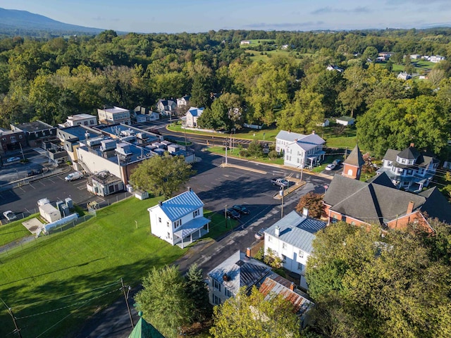 111 S High St, Edinburg, VA 22824 - birds eye view of property with a view of trees and a residential view