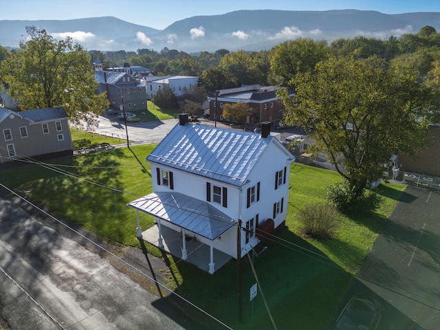 111 S High St, Edinburg, VA 22824 - aerial view featuring a mountain view