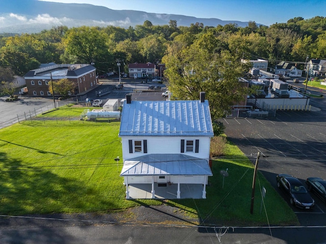 111 S High St, Edinburg, VA 22824 - birds eye view of property with a view of trees