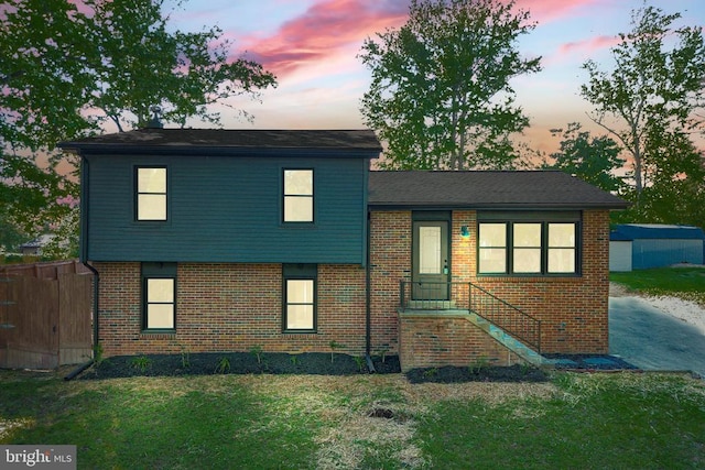 313 Burman Ln, Fredericksburg, VA 22407 - tri-level home featuring brick siding
