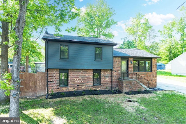313 Burman Ln, Fredericksburg, VA 22407 - tri-level home featuring brick siding