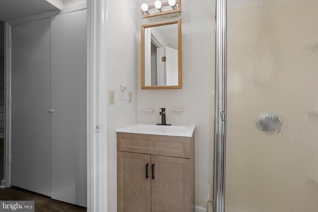 313 Burman Ln, Fredericksburg, VA 22407 - bathroom featuring a stall shower and vanity