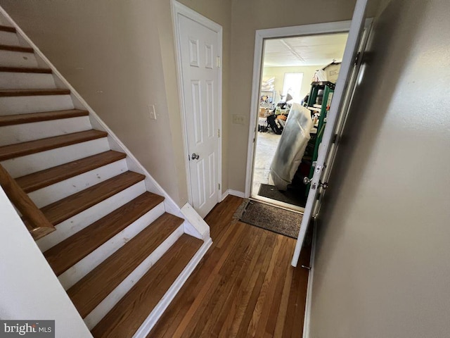902 Eastover Pkwy, Locust Grove, VA 22508 - entryway with stairs and dark wood-type flooring