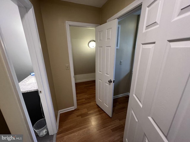 902 Eastover Pkwy, Locust Grove, VA 22508 - hall featuring dark wood finished floors and baseboards