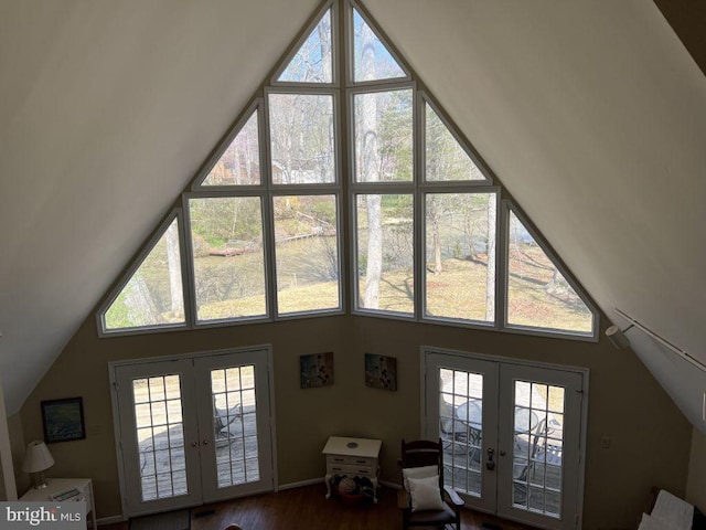 902 Eastover Pkwy, Locust Grove, VA 22508 - detailed view of french doors, wood finished floors, and baseboards