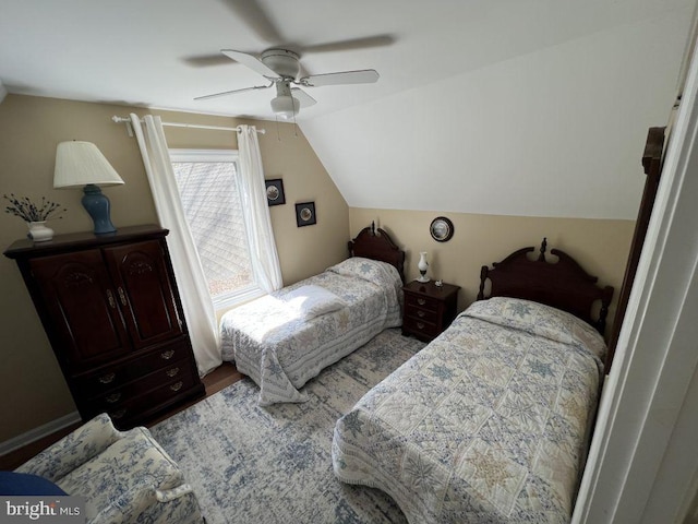 902 Eastover Pkwy, Locust Grove, VA 22508 - bedroom with lofted ceiling and a ceiling fan