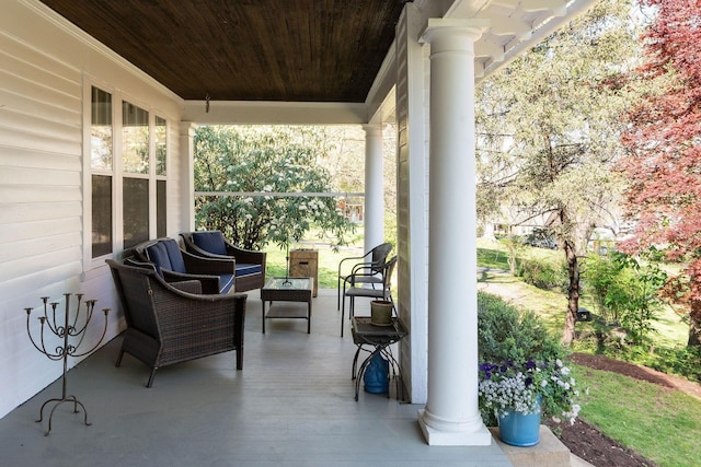 675 Beverley St E, Staunton, VA 24401 - view of patio / terrace featuring covered porch