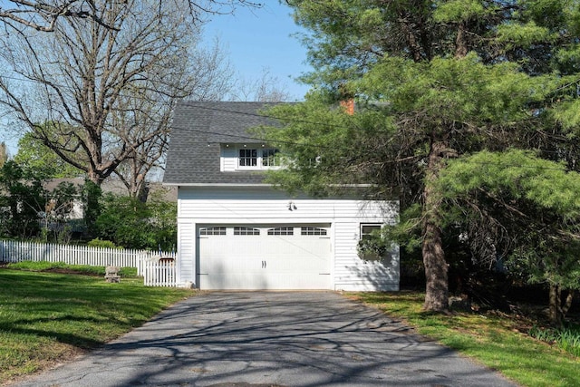 675 Beverley St E, Staunton, VA 24401 - view of front of home featuring driveway, a garage, and a chimney