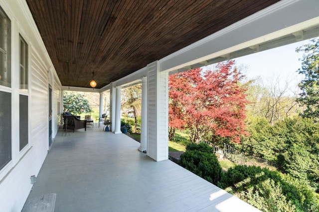 675 Beverley St E, Staunton, VA 24401 - view of patio featuring covered porch