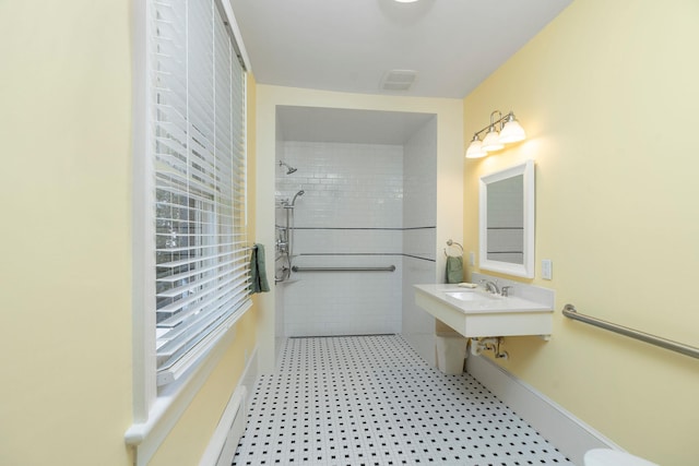 675 Beverley St E, Staunton, VA 24401 - full bathroom with tiled shower and tile patterned floors