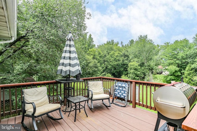 10708 Live Oak Ct, Fredericksburg, VA 22407 - deck featuring area for grilling