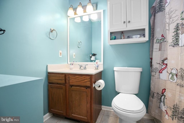10708 Live Oak Ct, Fredericksburg, VA 22407 - full bath featuring vanity and tile patterned floors