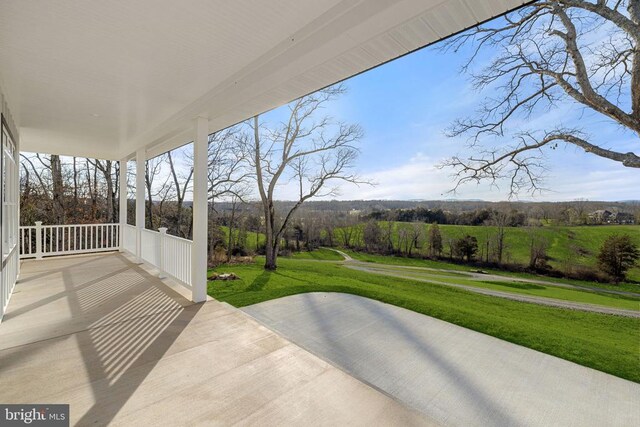 7039 Silk, Jeffersonton, VA 22724 - view of patio with covered porch