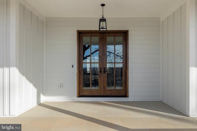 7039 Silk, Jeffersonton, VA 22724 - doorway to property with french doors