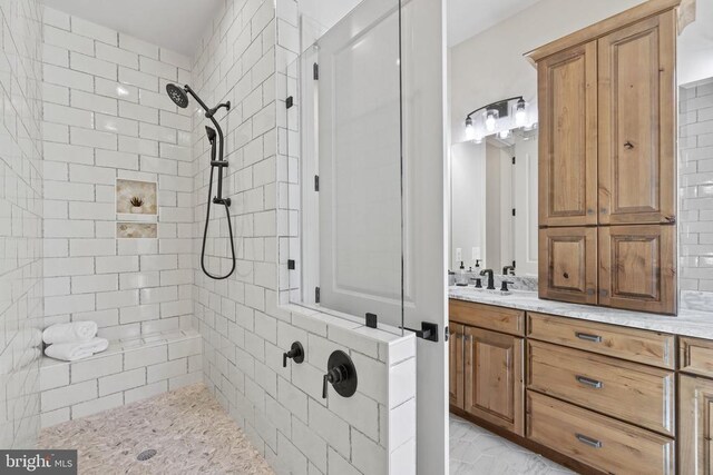7039 Silk, Jeffersonton, VA 22724 - full bath featuring a tile shower and vanity