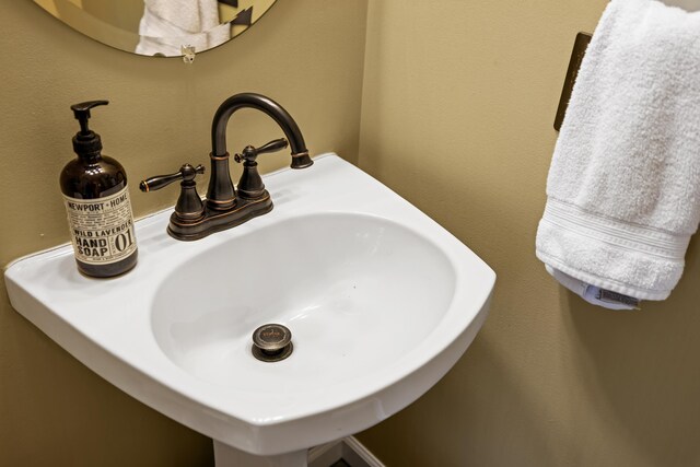 bathroom view of a sink