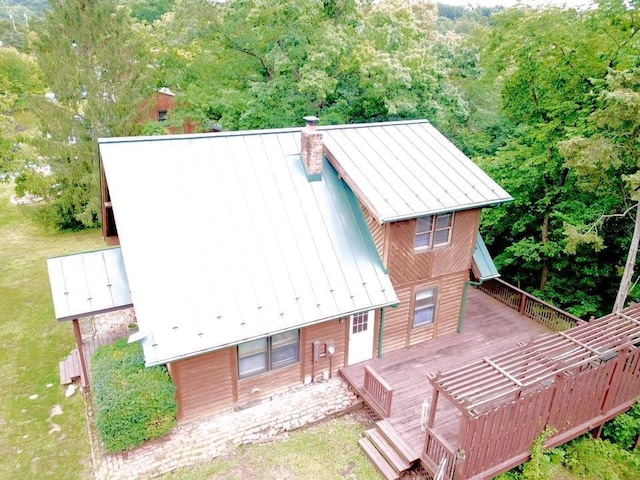 79 River Ridge Rd, Verona, VA 24482 - aerial view of property and surrounding area featuring a forest
