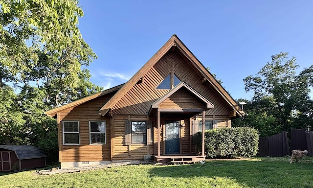 79 River Ridge Rd, Verona, VA 24482 - view of front of home with a storage unit and crawl space