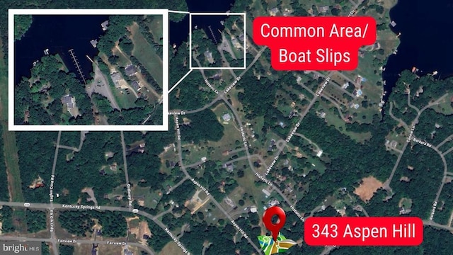 343 Aspen Hill Rd, Mineral, VA 23117 - aerial view of property's location