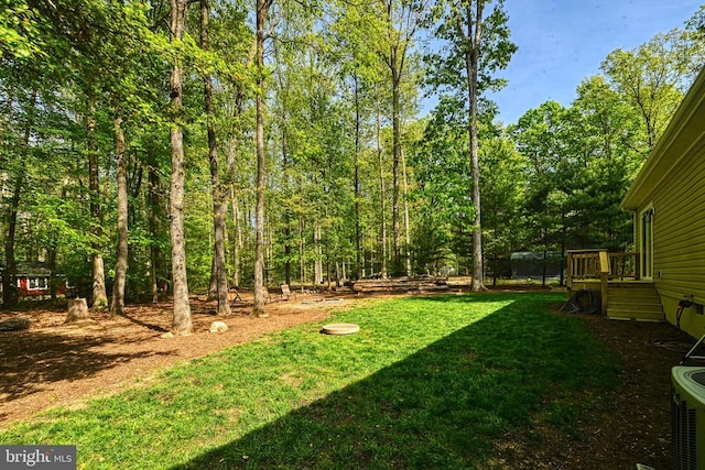 343 Aspen Hill Rd, Mineral, VA 23117 - view of grassy yard featuring central AC