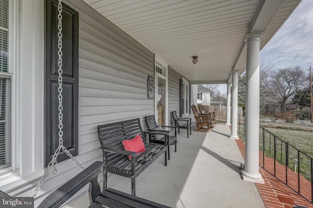 202 Cutler Ave, Louisa, VA 23093 - view of patio featuring a porch