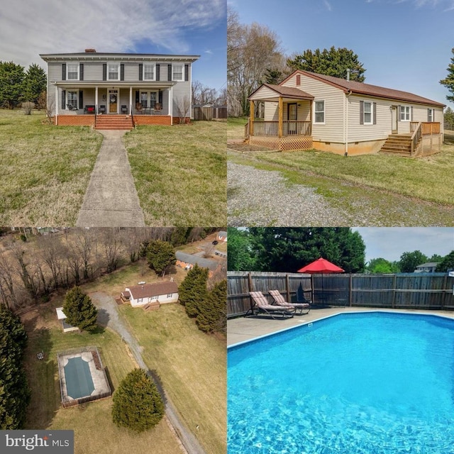 202 Cutler Ave, Louisa, VA 23093 - view of pool with a porch